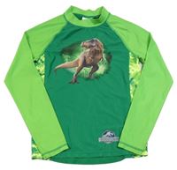Zeleno-limetkové UV tričko s dinosaurom H&M