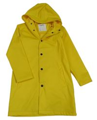 Žltý nepromokavý kabát s kapucňou Lupilu