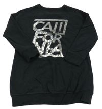 Černá dlouhá mikina s nápisem Next