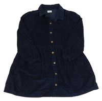 Tmavomodré menšestrové prepínaci šaty F&F