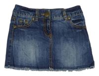 Tmavomodrá rifľová sukňa Next