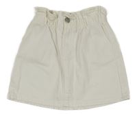 Biela rifľová sukňa