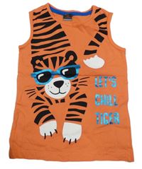 Oranžové tielko s tigrom Kiki&Koko