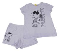Svetlofialové pyžama so Snoopym