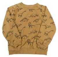 Béžová mikina s dinosaurami Ahlens