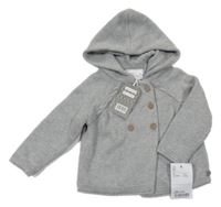 Nové - Sivý prepínaci sveter s kapucňou Rock a Bye Baby