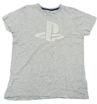 Svetlosivé melírované tričko s logem - PlayStation Primark