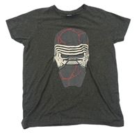 Tmavosivé melírované tričko so Star Wars zn. PRIMARK