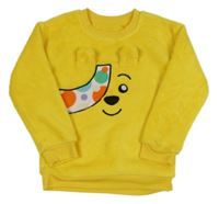 Žltá plyšová mikina s medvídkem Pudsey George