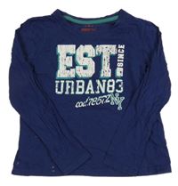 Tmavomodré tričko s nápismi Pepperts!