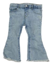 Svetlomodré plesňové flare rifle s vyšúchaním ZARA