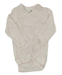 Bielo-ružové bodkovaná é zavinovací body H&M