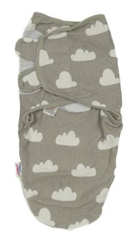 Šedá melírovaná zavinovačka s obláčky JUICY BUMBLES