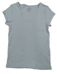 Svetlosivé rebrované tričko H&M