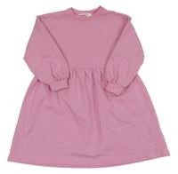 Ružové teplákové šaty H&M