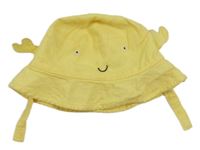 Žltý ľanový klobouk - krab Mothercare