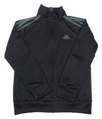Černá funkční sportovní propínací mikina Adidas