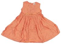 Oranžové šaty s kvietkami Palomino