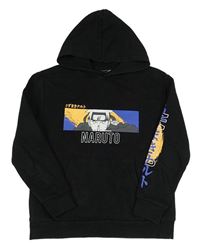 Čierna mikina s Naruto a kapucňou