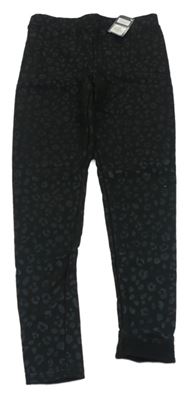 Nové - Černé vzorované zateplené legíny Primark