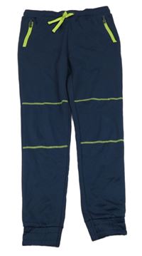 Tmavomodré sportovní funkční tepláky Crane