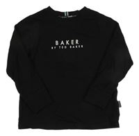 Černé triko s nápisem Baker