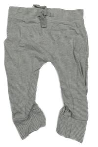 Sivo-biele pruhované ľahké tepláky George