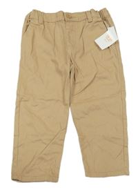 Nové - Hnedé plátenné chino nohavice Pep&Co