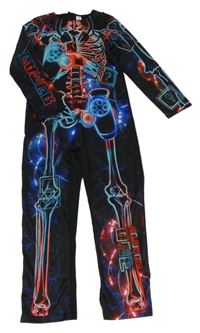 Kostým - Černo-modro-červený overal - kostra George