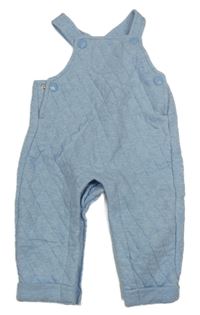 Světlemodré melírované prošívané zateplené laclové tepláky