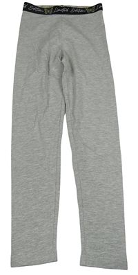 Sivé melírované legíny Matalan