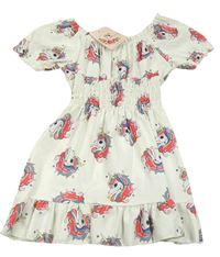 Nové - Biele šaty s jednorožcami