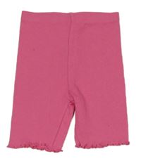 Tmavoružové rebrované elastické kraťasy Kiki&Koko