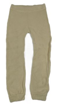 Béžové pletené tepláky