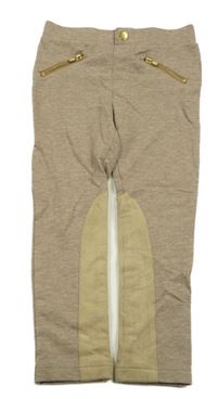 Hnědé melírované tregíny H&M