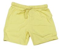 Citronové bavlnené kraťasy F&F