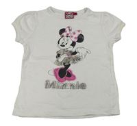 Biele tričko s Minnie Disney