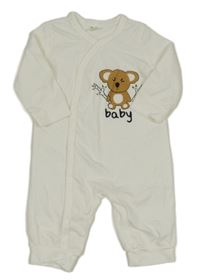 Biely overal s koalou shein