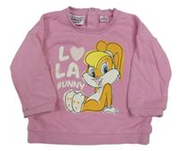 Ružová mikina s králíkem - Looney tunes