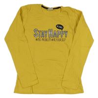 Žluté triko s nápisem Y.F.K.