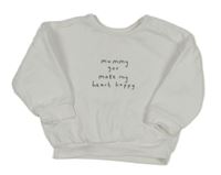 Biela mikina s nápisom George