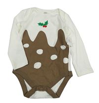 Nové - Smetanovo-hnědé vzorované body F&F