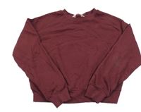 Vínová crop mikina H&M
