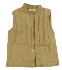 Béžová šušťáková zateplená vesta H&M