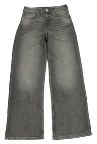 Šedé široké rifle H&M