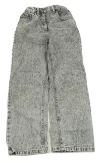 Šedé melírované široké rifle Next