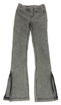 Sivé melírované flare tregíny Y.F.K.