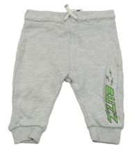 Sivé melírované tepláky s nápisom Disney