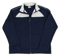 Tmavomodro-biela športová prepínaci mikina H&M