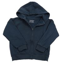 Tmavomodrá prepínaci mikina s kapucňou Primark